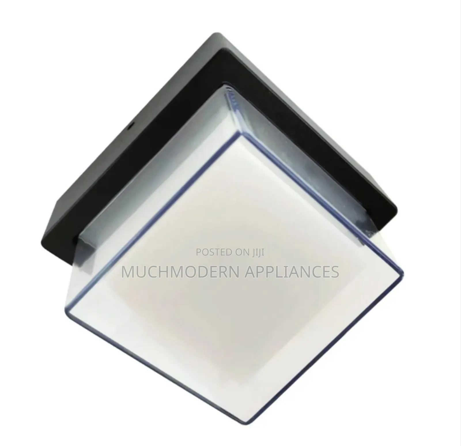 Black LED Wall Light Square LL 6030-Bk-Ww