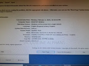 Desktop Computer Dell OptiPlex 3020 4GB Intel Core I3 HDD 500GB