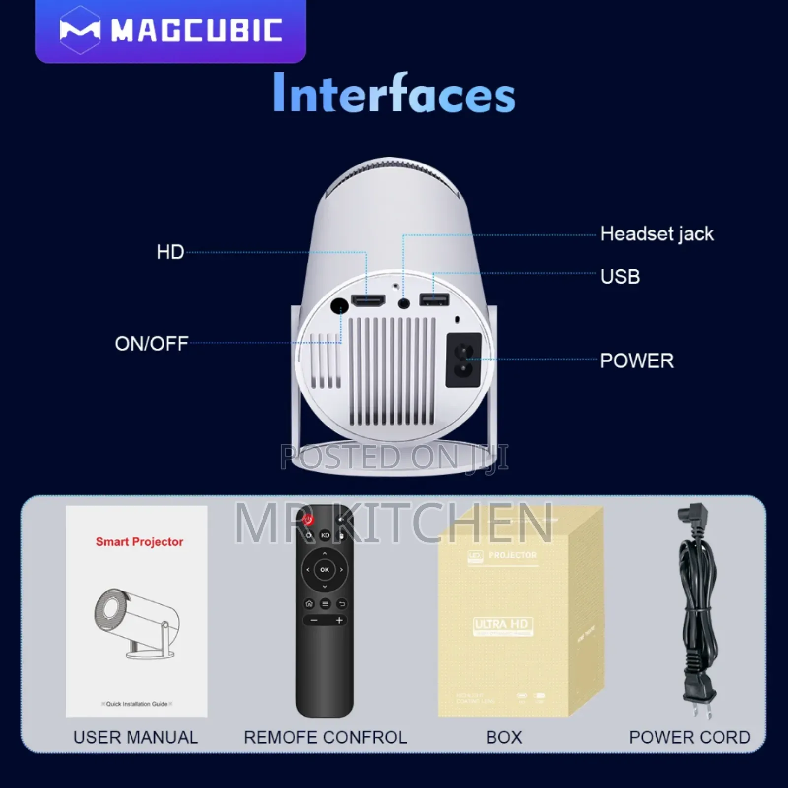 Pro Smart Portable Projector (HD)