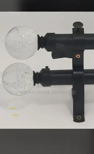 Glass Curtain Rod End Caps