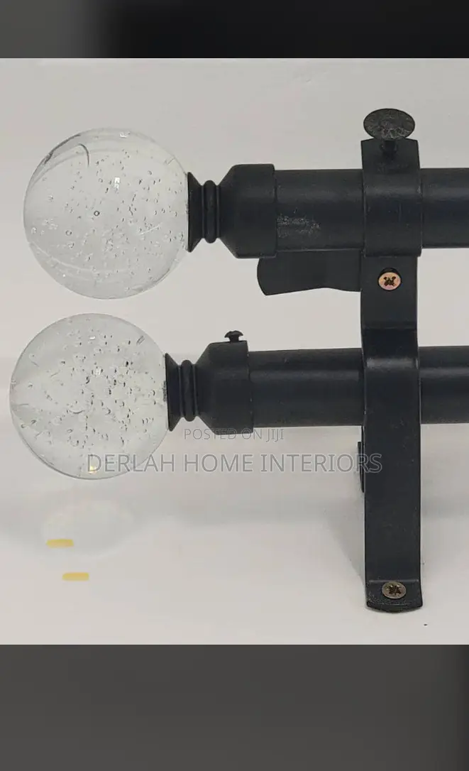 Glass Curtain Rod End Caps