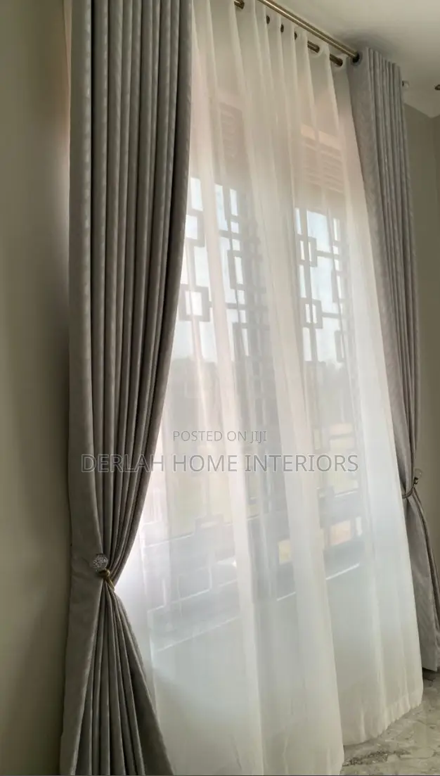 Curtain Set in Beige Color
