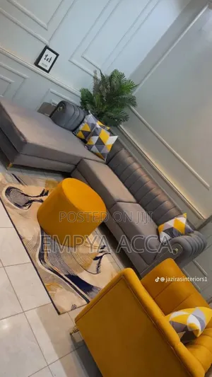Sofa Set Gray and Single