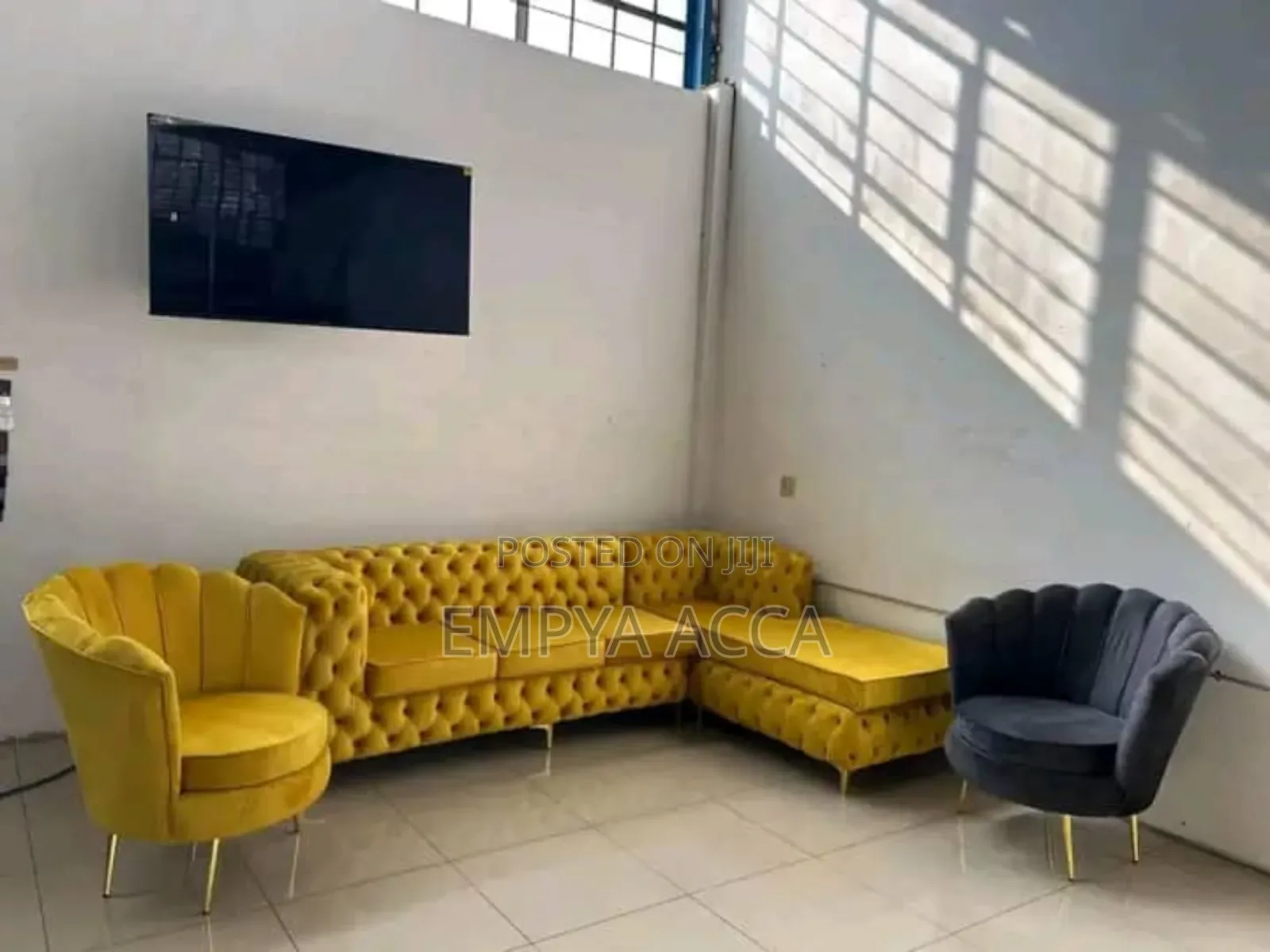 Sofa Set Yellow