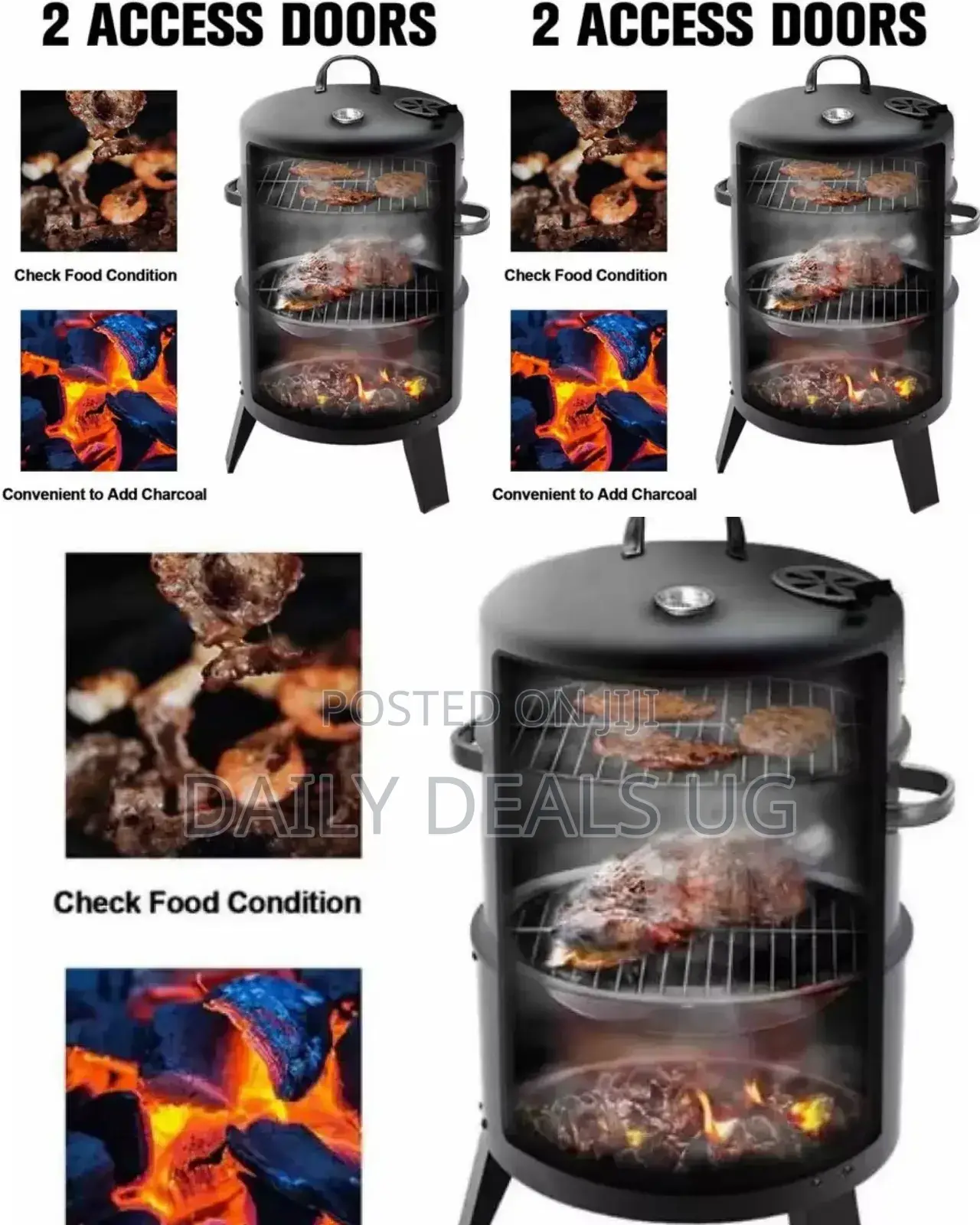 2 Access Door BBQ Grill