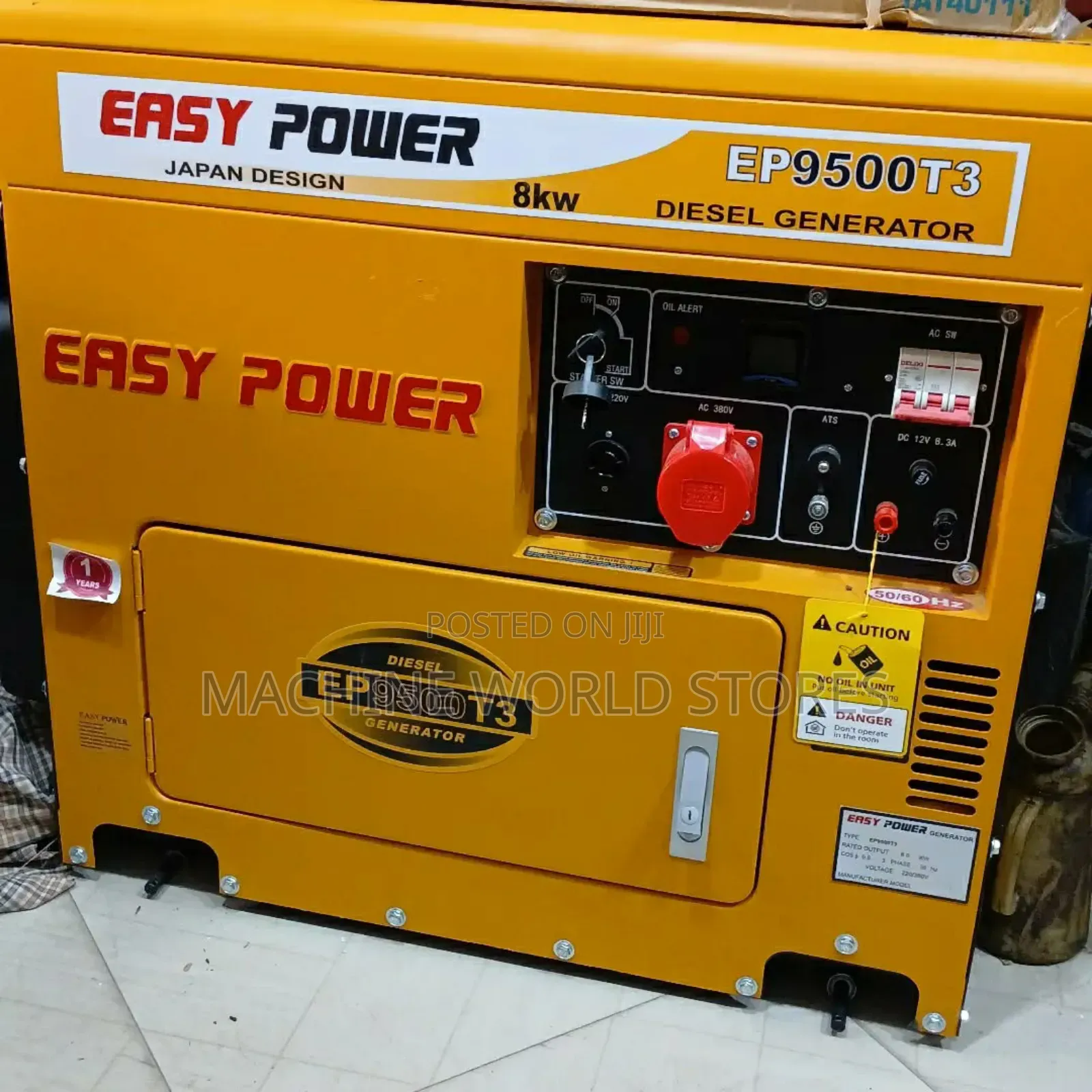 8kw Diesel Generator 3phase EP9500T3
