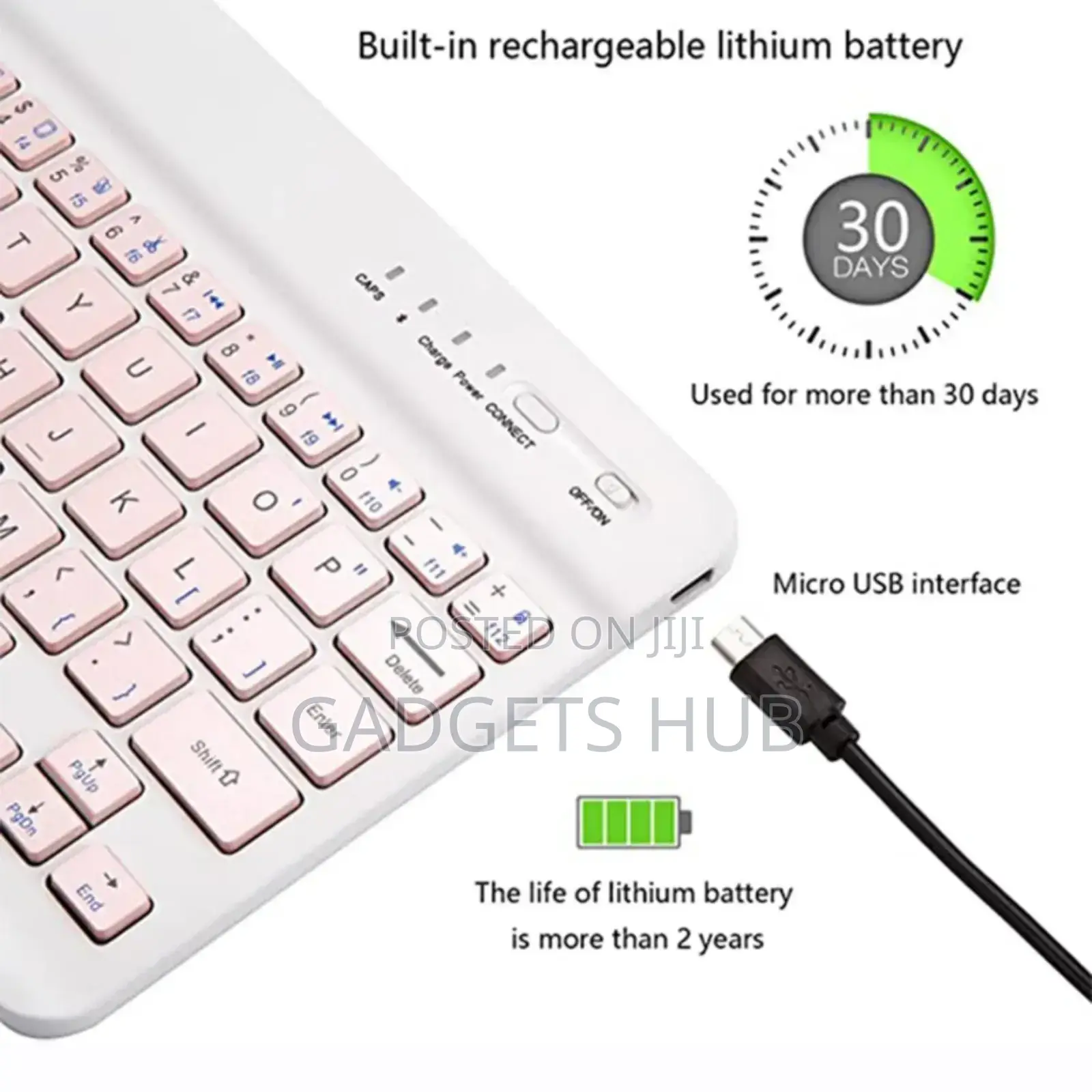 Wireless Keyboard Rechargeable