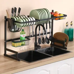 Sink Drying
Storage Rack With Utensil Holder