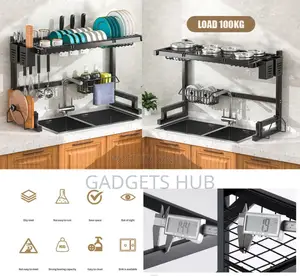 Sink Drying
Storage Rack With Utensil Holder