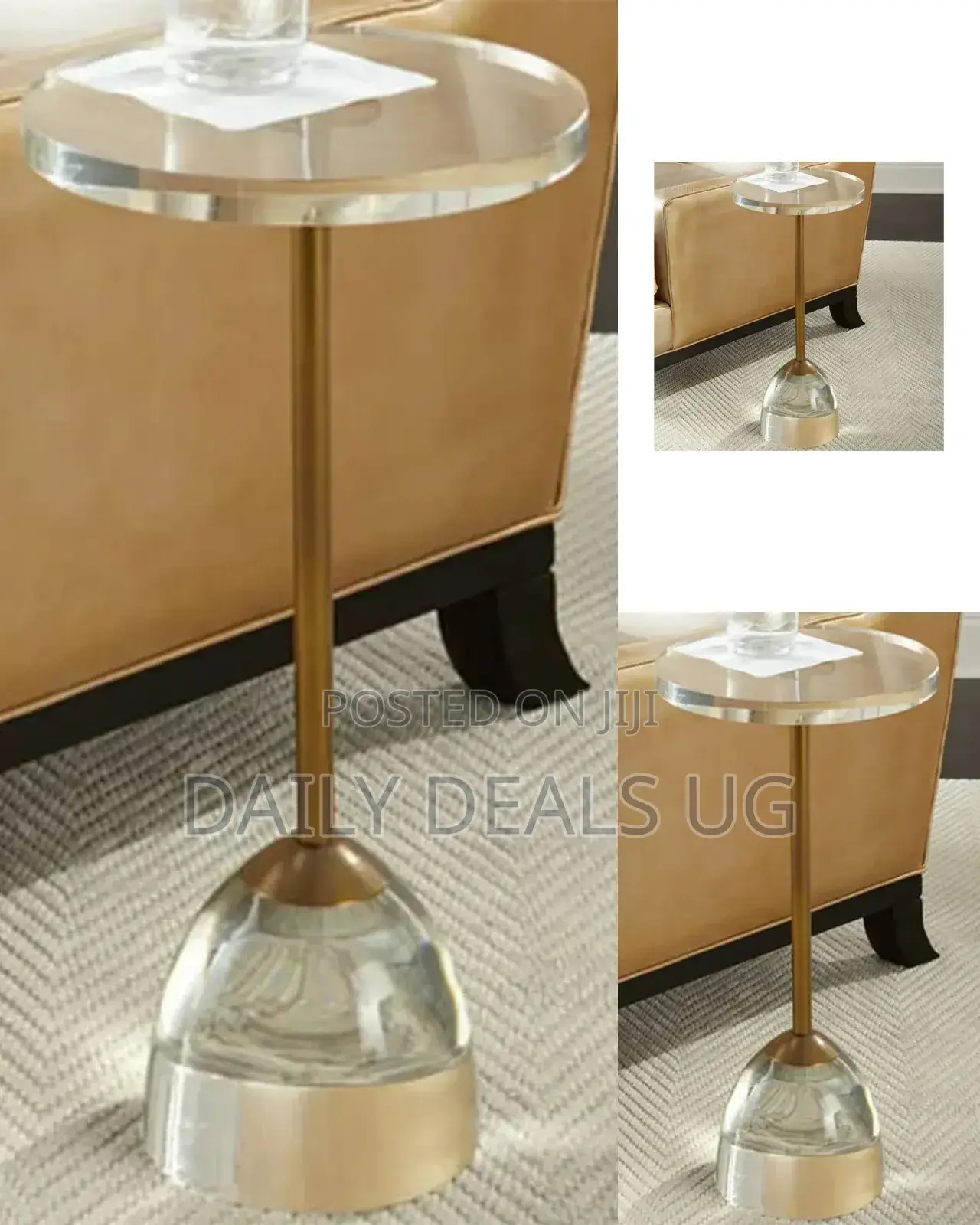 Glass Sofa Side Table