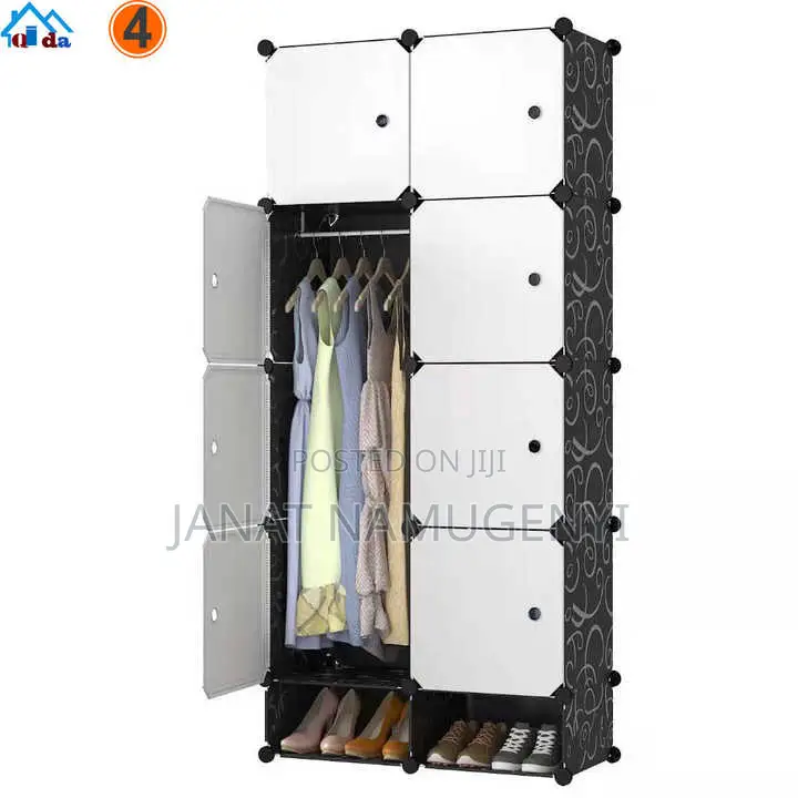 2 Column Plastic Wardrobe