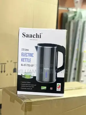 2L Saachi Electric Kettle NL-KT-7753-GY/Double Wall Kettle