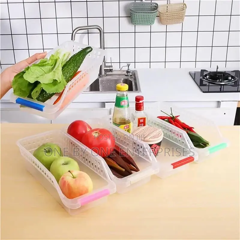 Refrigerator Basket Food Storage Box Organizer Container