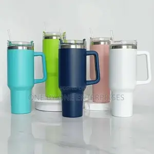 Travel Cup 304 Ice Thermos Cup With Straw Large-Capacity