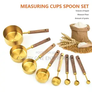 8 Piece Stainless Steel Measuring Cups and Measuring Tool