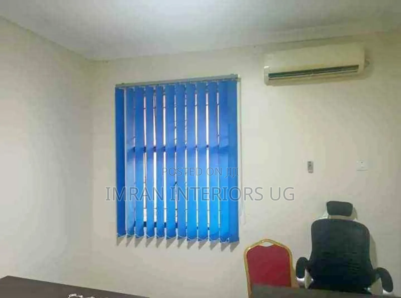 Sky Blue Window Blinds in Vertical Format Per Square Meter.
