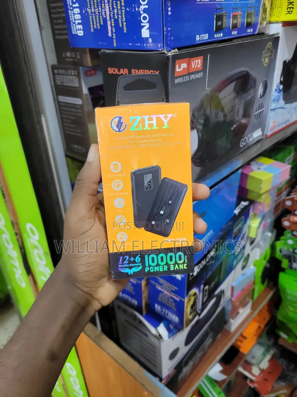 10000mah ZHY Power Bank/Multi Cable Power Bank