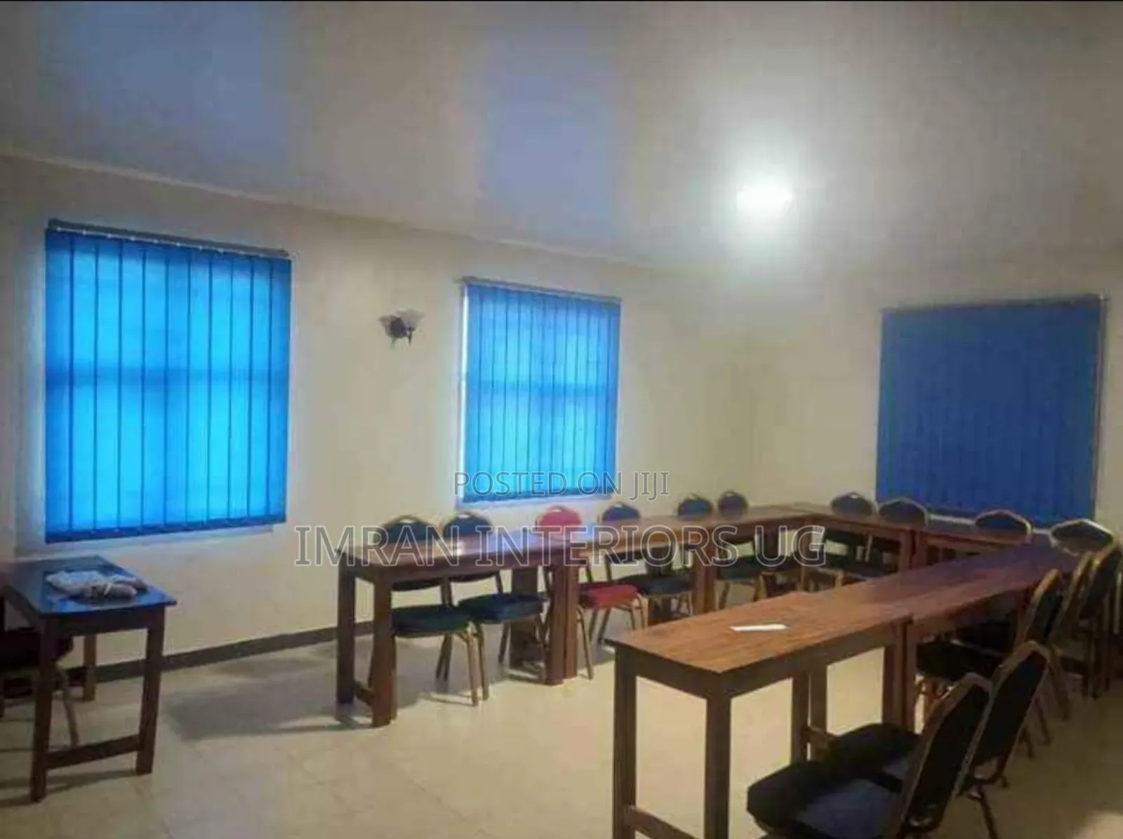Legit Class Window Blinds in Sky Blue Per Square Meter.