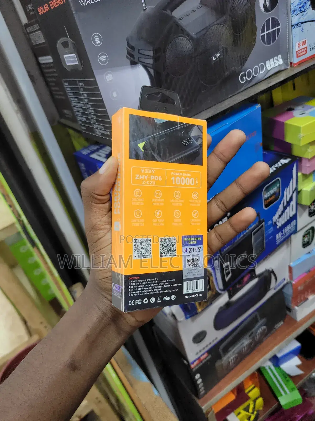 Portable Multi Cable Power Bank/Zhy 10000mah Power Bank