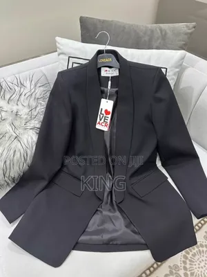 Black Ladies Turkish Blazer Coats