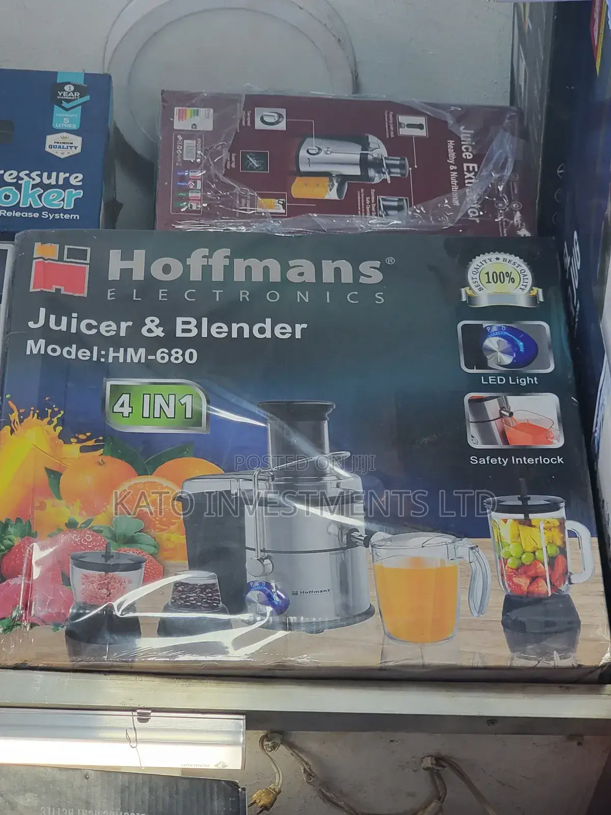 Hoffmans Hm-638 2in 1 Vertical Slow Juicer