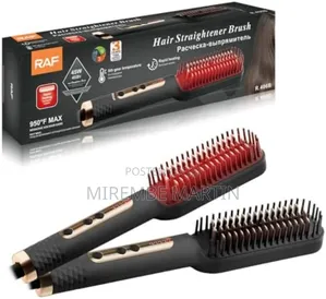 Hair Straightener Brush With 5 Heat Settings
