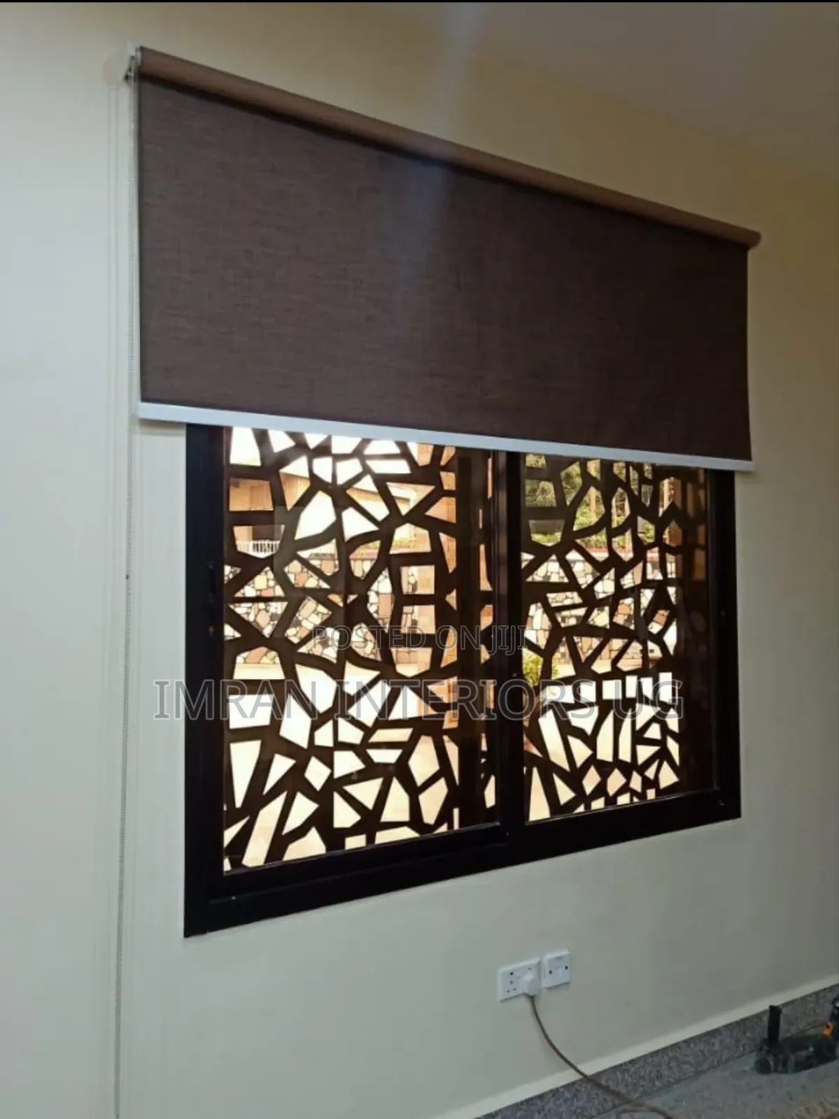 Coffee Brown Legit Blackout Horizontal Window Blinds.