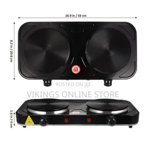 Raf Electric Stove 2 Hotplates (Black)