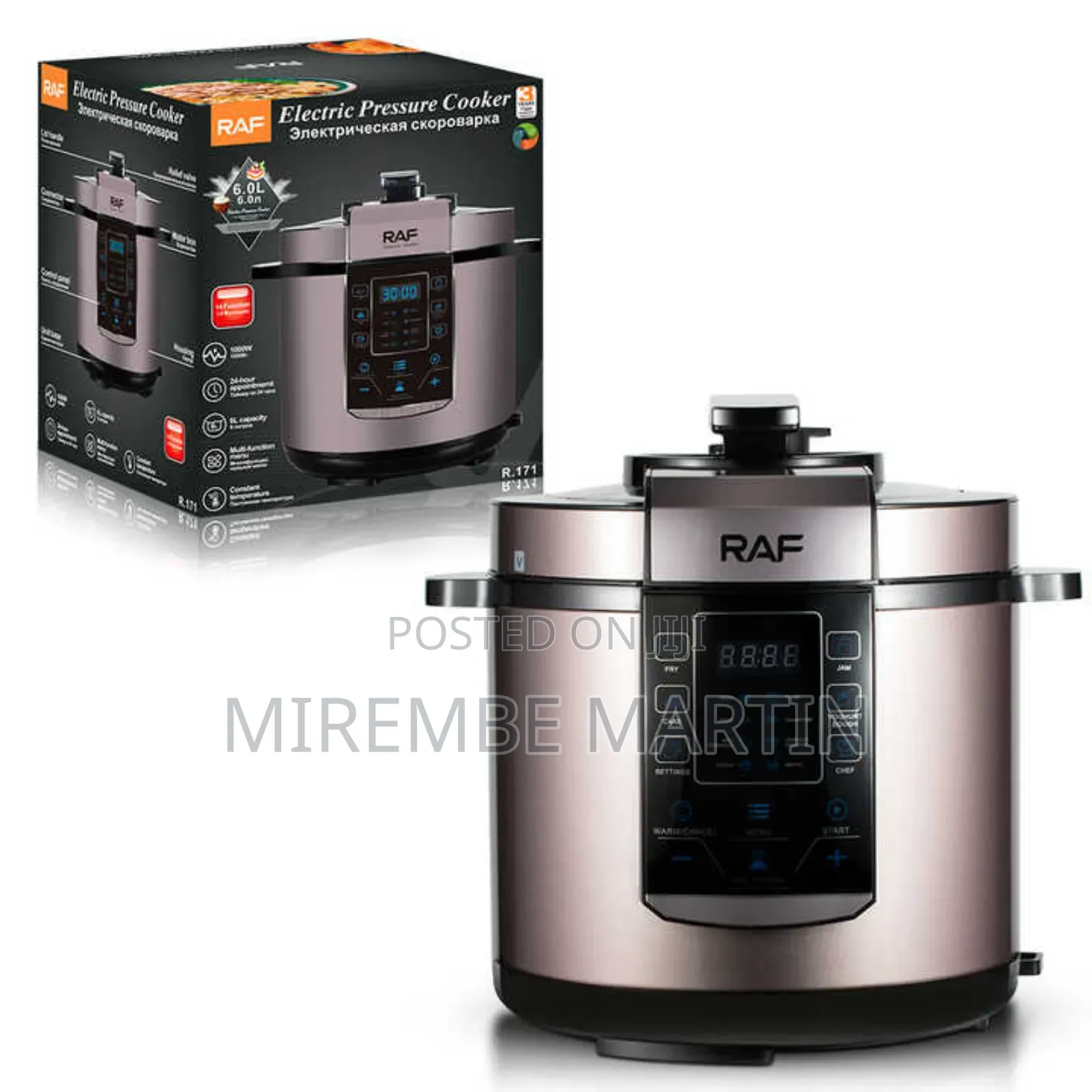1000W Electric Pressure Cooker With 14 Function