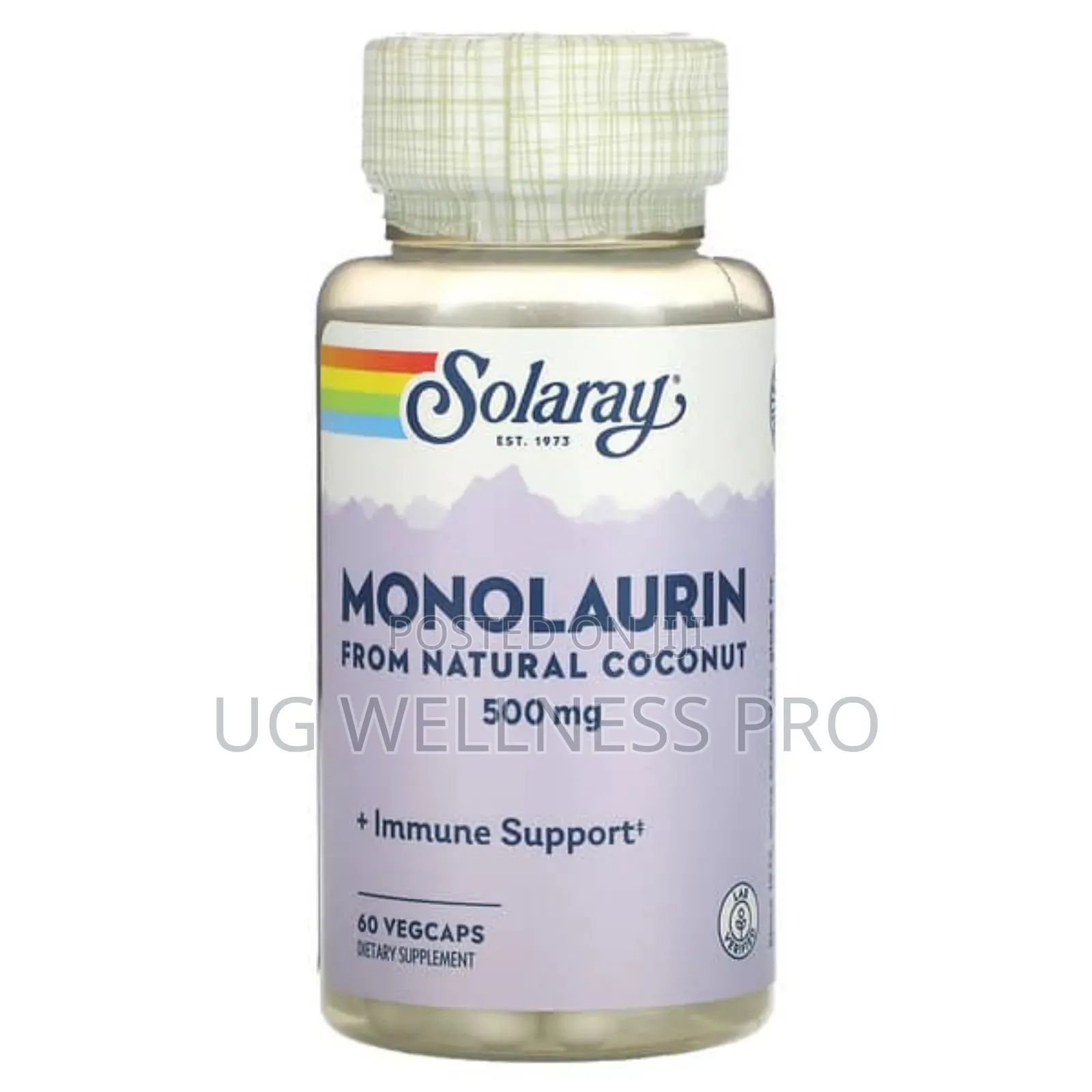 Solaray, Monolaurin, 500 Mg, 60 Vegcaps