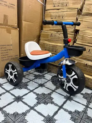 White Seat Blue Tricycles