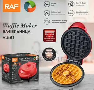 RAF R.519 Waffle Maker Black /Red