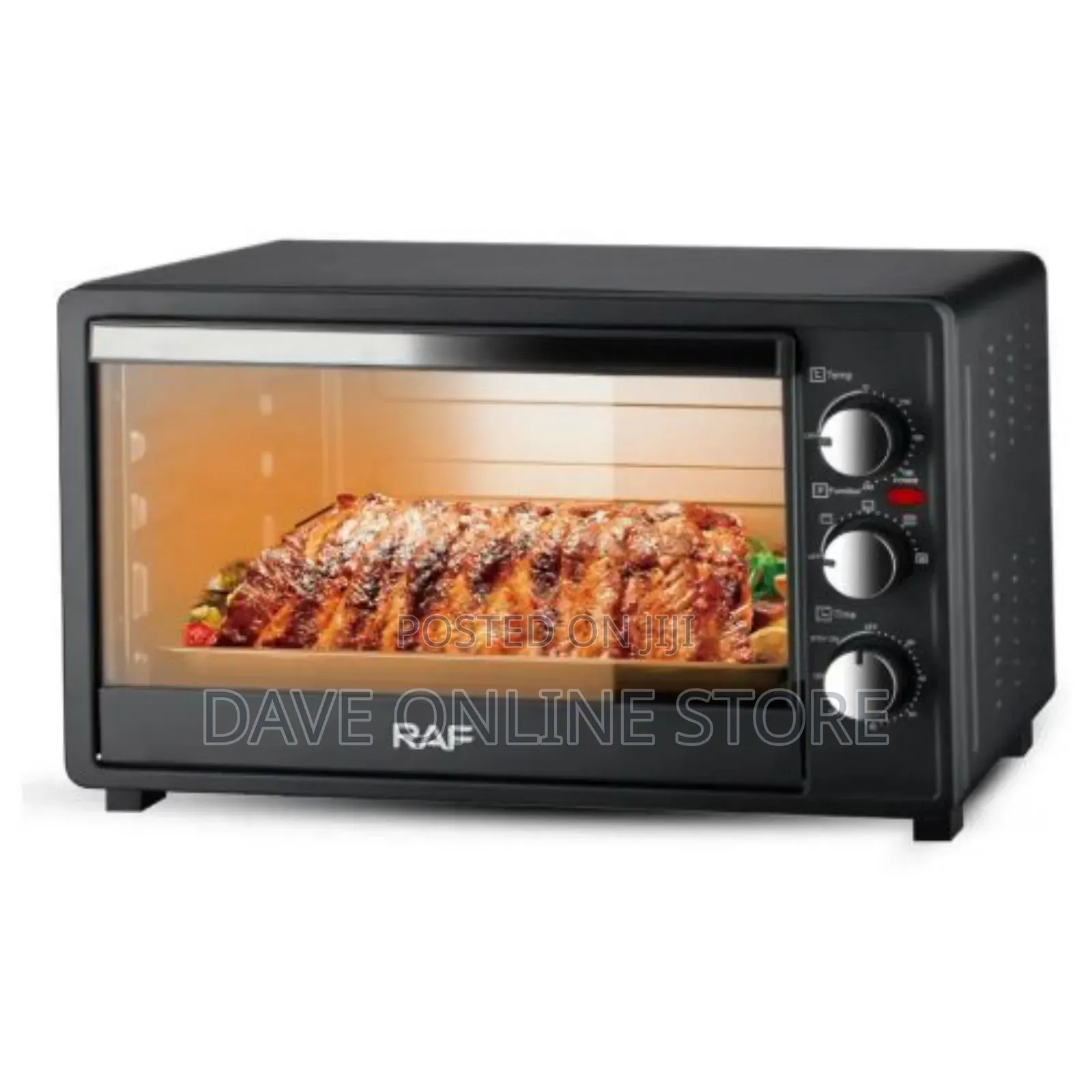 RAF 40 Litres Electric Oven Cooker Grill- Black