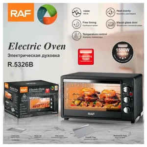 RAF 40 Litres Electric Oven Cooker Grill- Black
