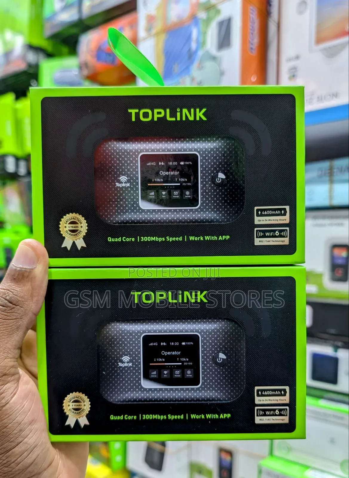 New Toplink Mr57 Ultra Fast Mobile Wifi 6 4600mah Battery