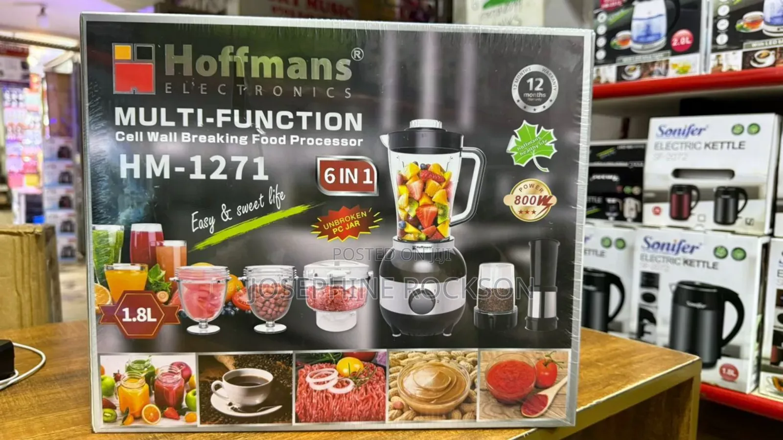 Hoffman 6 in 1 Electric Blender With Cell Wall Breaking