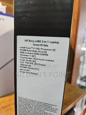 New Laptop HP Envy X360 8GB Intel Core I5 SSD 512GB