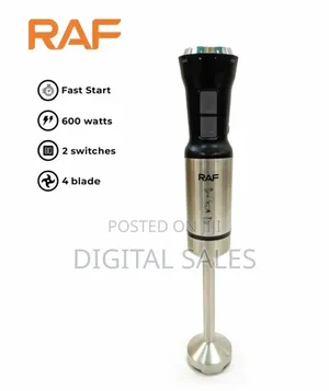 RAF Hand Blender Stick Mixer 21 Speeds Stainless Steel Blade