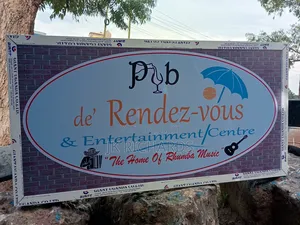 3d and 2d Light and Metal Signposts
