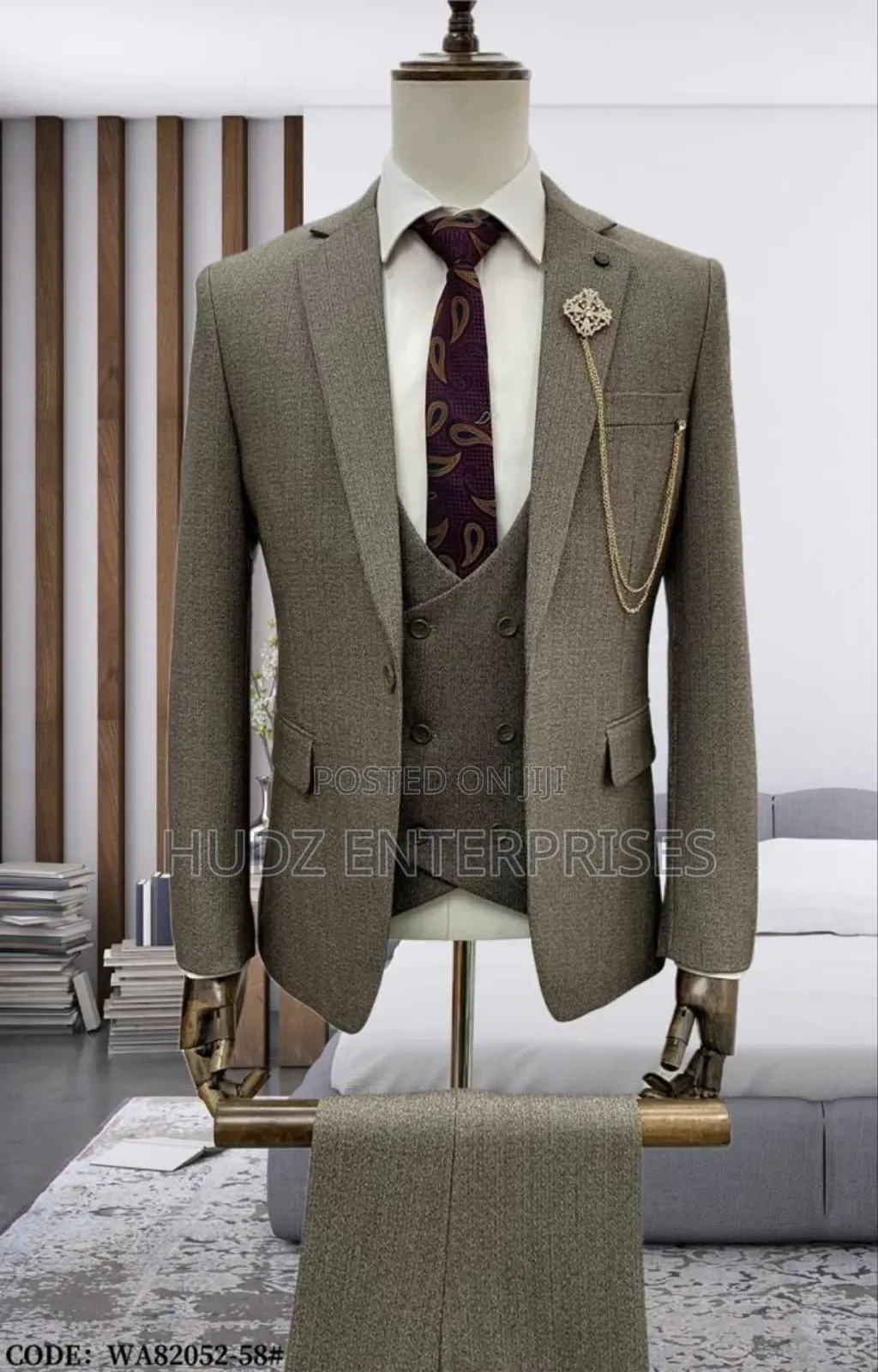 Turkish Silver Gray Suit