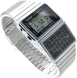 Casio Databank Digital Watch Men Overseas Model SILVER