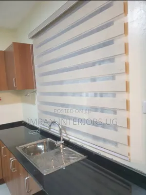Corporate Kitchen Window Blinds in Cream Per Square Meter.