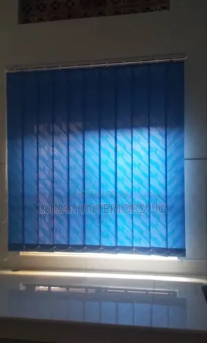 Corporate Sky Blue Vertical Office Blinds Available in Meter