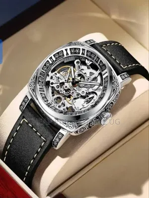 TEVISE Unique Skeleton Dial Manual Mechanical Men's Watch
