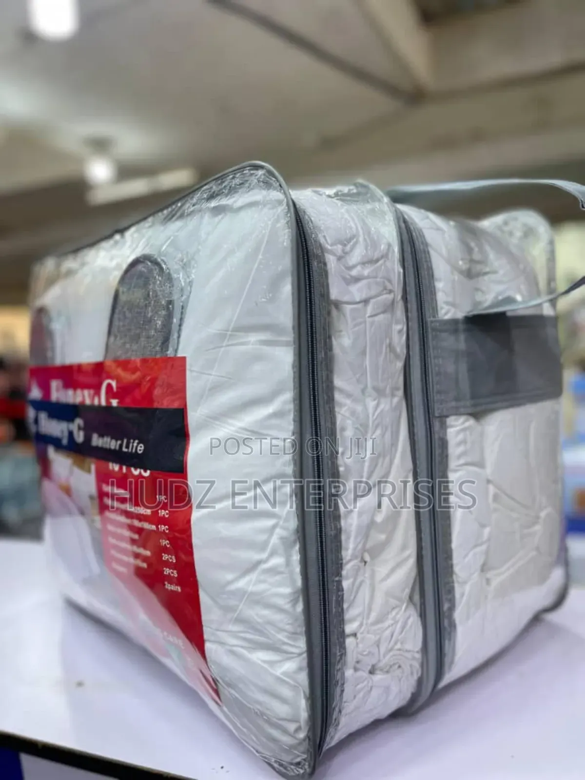 10pc Duvet King Size White 