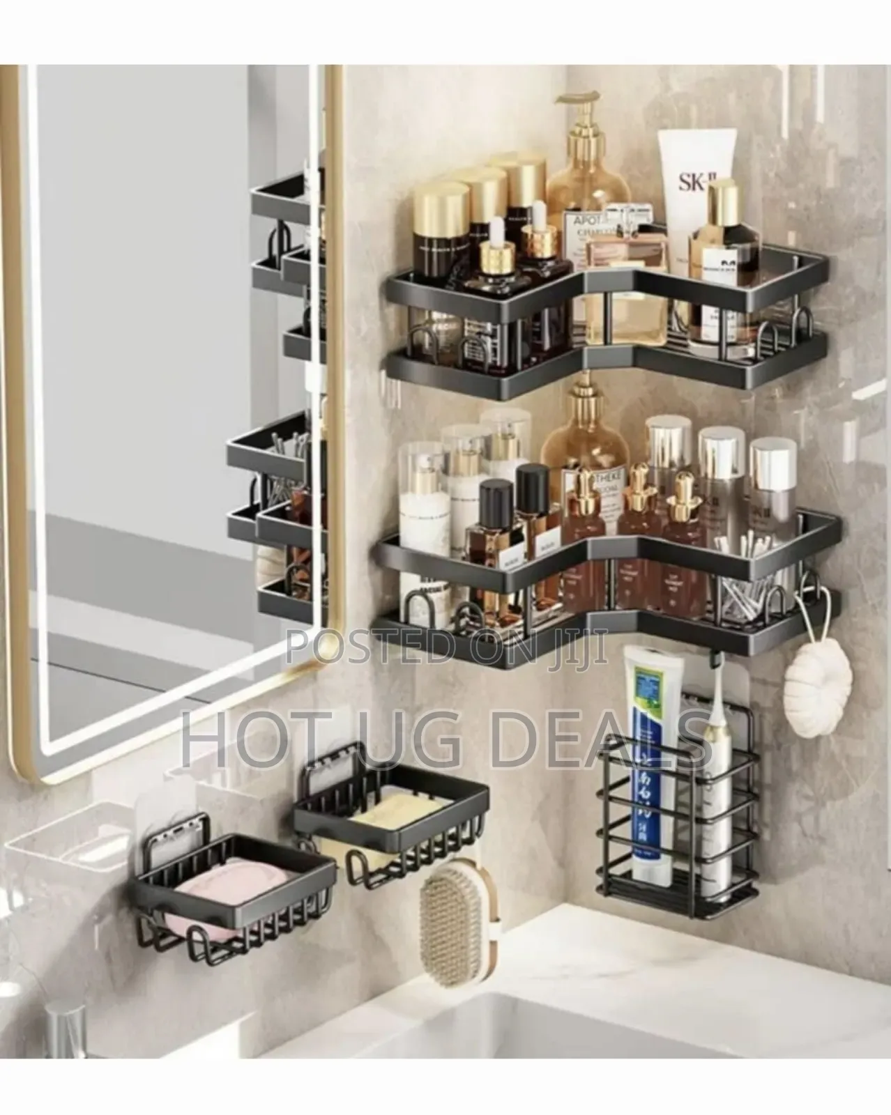 5 Sets Cosmetics Lotion Bathroom Storage Rack For Organizer