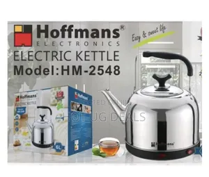 Hoffmans 8l Electric Kettle-Black, Silver