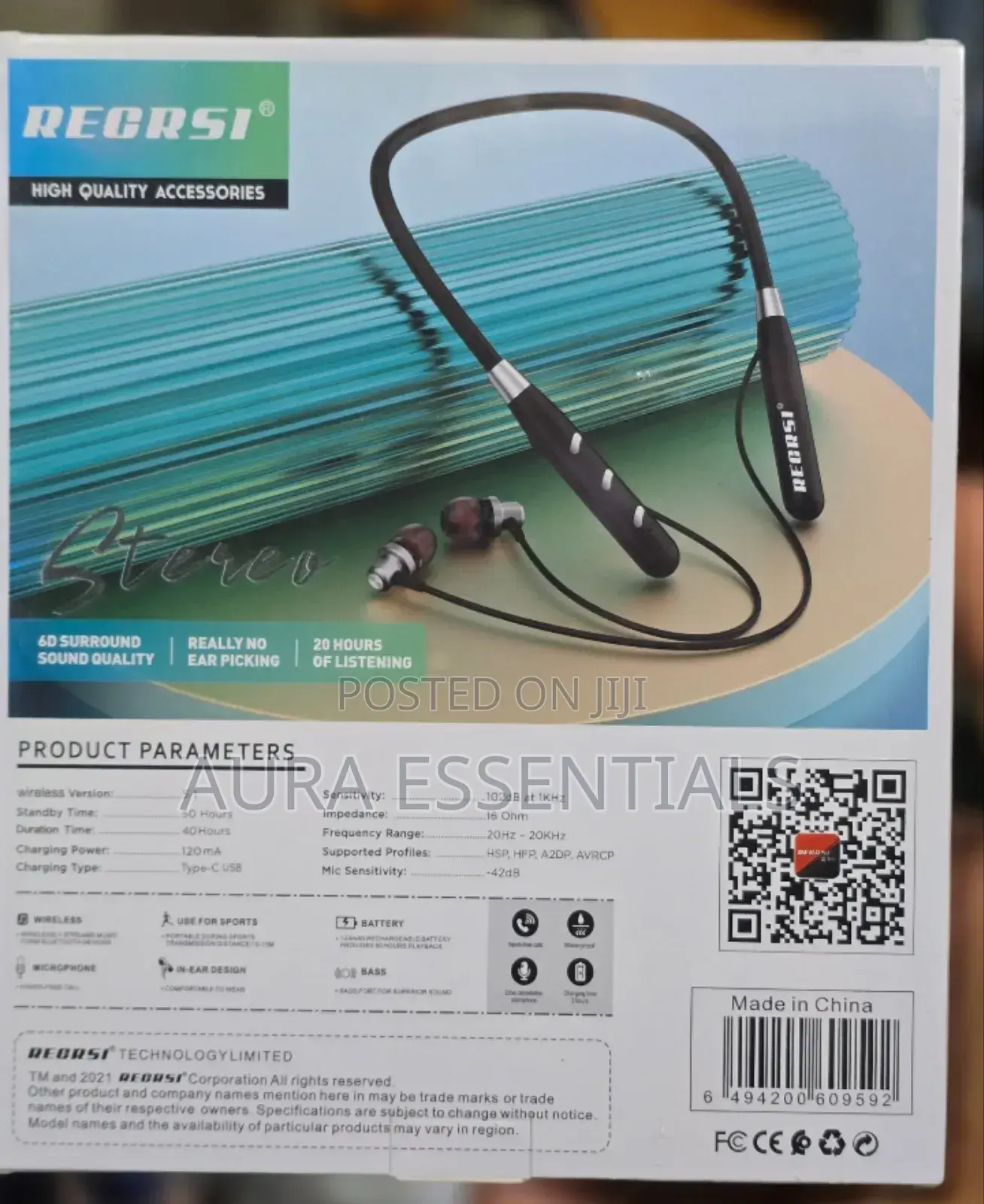 Sports Hanging Neck Band