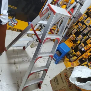 Double Side Folding Aluminium Step Ladder
