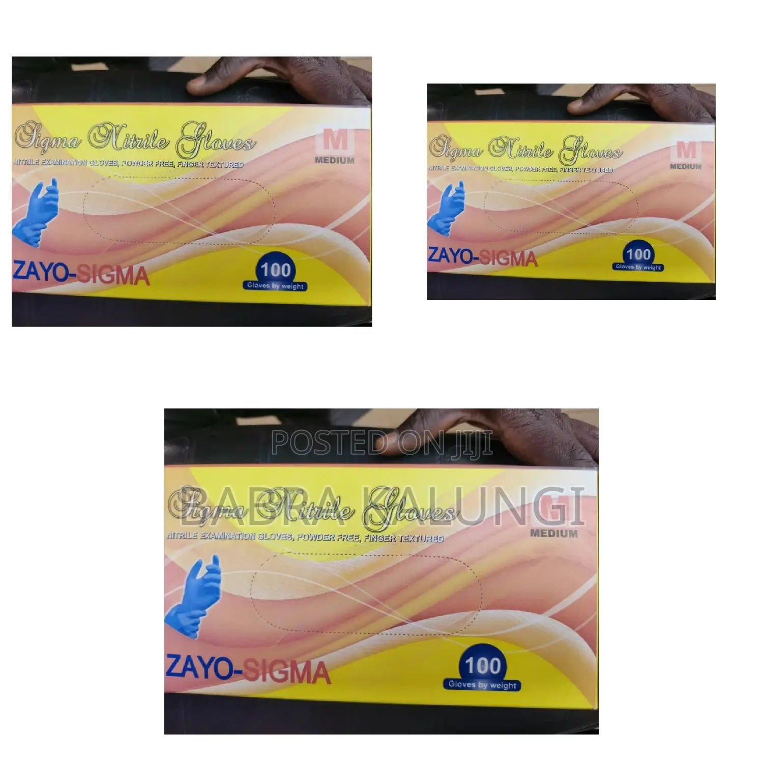 100pcs Disposable Nitrile Gloves.